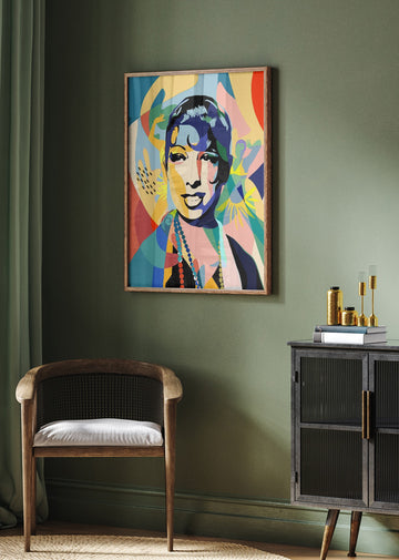 Vibrant Jazz Age Woman | Poster - Room Interior 2