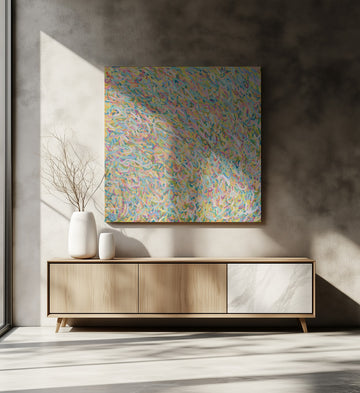 Pastel Abstract Flow | Canvas - Room Interior 2