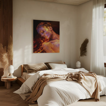 Sparkling Cosmic Woman | Canvas - Room Interior 2