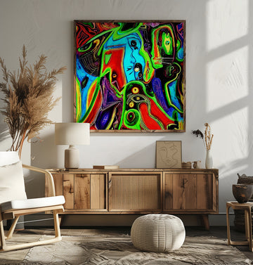 Vibrant Abstract Forms | Poster - Room Interior 2