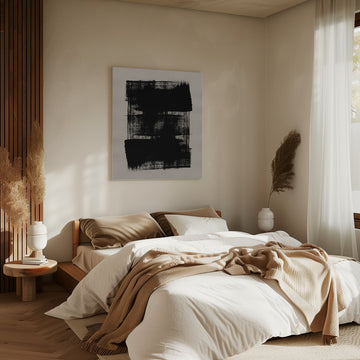 Abstract Brush Strokes 180Y | Canvas - Room Interior 2