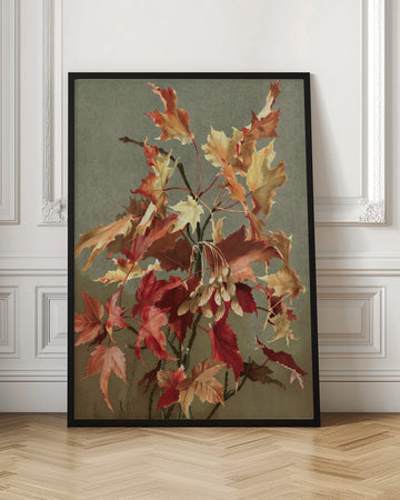 Autumn Leaves, No. 2 (maple) By Ellen Thayer Fisher | Poster - Room Interior 1