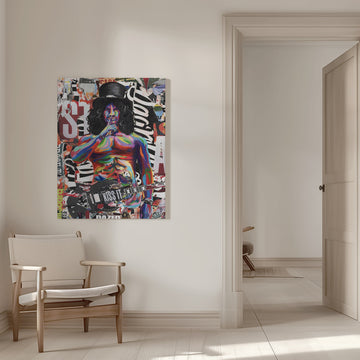 Vibrant Rocker Portrait | Canvas - Room Interior 1