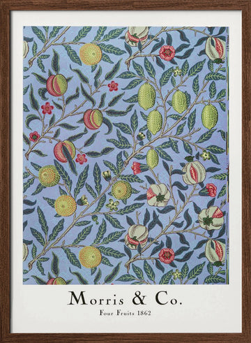 Four Fruits | Poster - Walnut Frame Interior