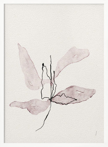 Delicate Botanical Bloom | Poster - White Frame Interior
