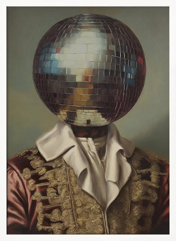 Baroque Disco Gentleman | Poster - White Frame Interior