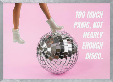 Too Much Disco Fun | Poster - Silver Frame Interior