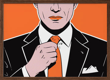 Sharp Dressed Man | Poster - Walnut Frame Interior