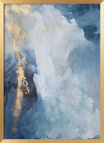 Celestial Waves | Poster - Gold Frame Interior