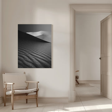 Desert Dunes Monochrome | Canvas - Room Interior 1