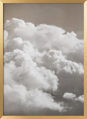 Sandy Clouds | Poster - Gold Frame Interior