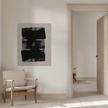 Abstract Brush Strokes 180Y | Canvas - Room Interior 1