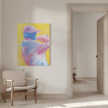 Vibrant Golf Swing | Canvas - Room Interior 1
