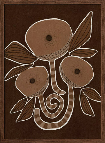 Untitled | Poster - Walnut Frame Interior
