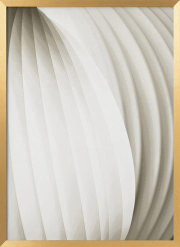 Soft Flowing Curves | Poster - Gold Frame Interior