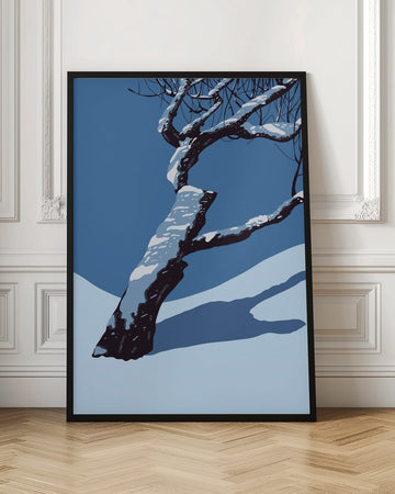 Snowy Winter Tree | Poster - Room Interior 1