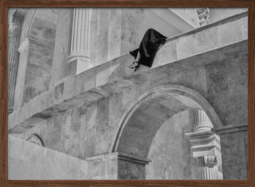 Elegant Architectural Pose | Poster - Walnut Frame Interior
