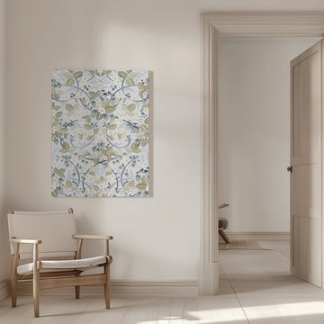 Strawberry Bloom Pattern | Canvas - Room Interior 1