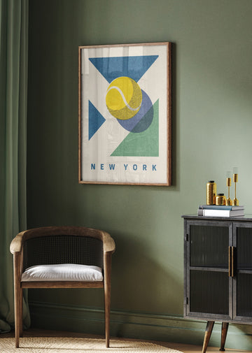 New York Tennis Geometric | Poster - Room Interior 2