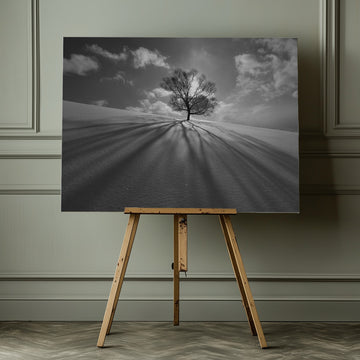 Winter Tree Long Shadows | Canvas - Room Interior 1