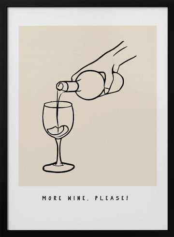 Pouring Bliss | Poster - Black Metal Frame Interior