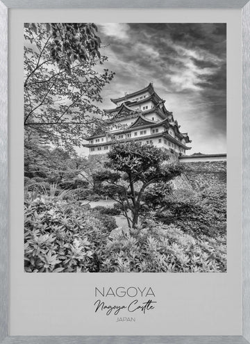 Historic Nagoya Castle | Poster - Silver Frame Interior