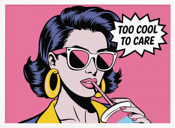 Too Cool Pop Art | Poster - White Frame Interior