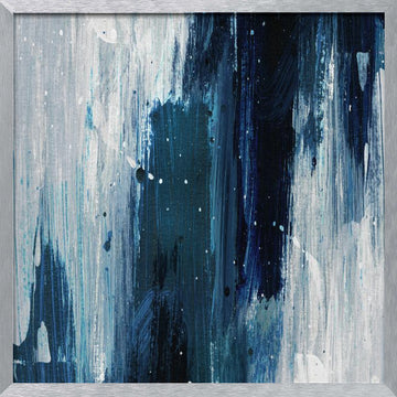 Indigo 2 | Poster - Silver Frame Interior