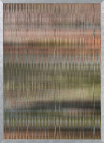 Soft Woven Abstract | Poster - Silver Frame Interior