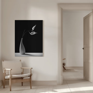 Graceful Peace Lilies Vase | Canvas - Room Interior 1