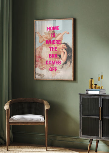 Bra Off Renaissance Humor | Poster - Room Interior 2
