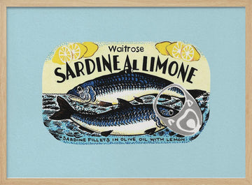 Lemon Sardine Can | Poster - Wood Frame Interior