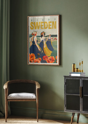Visby Sweden Flower Girls | Poster - Room Interior 2