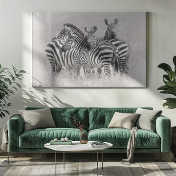 Wild Zebra Herd | Poster - Room Interior 1