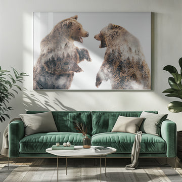 Roaring Forest Bears | Poster - Room Interior 1