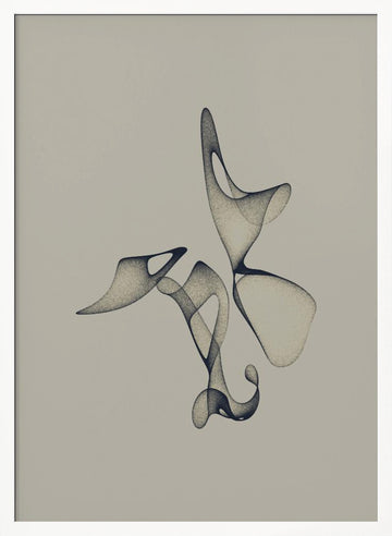 Fluid Abstract Forms | Poster - White Frame Interior