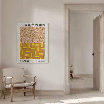 Modern Botanical Geometric Patterns | Canvas - Room Interior 1