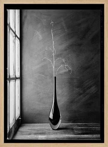 Minimalist Branch Vase | Poster - Wood Frame Interior