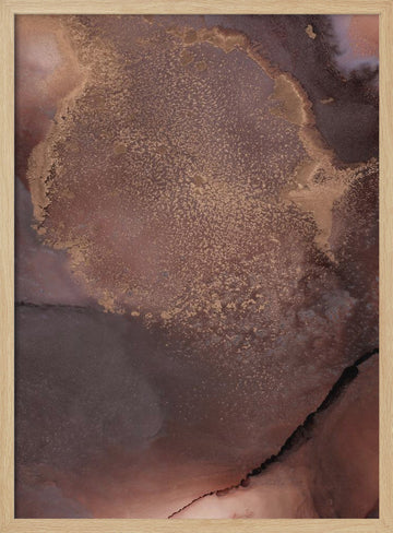 Organic Textures and Earthy Tones | Poster - Wood Frame Interior