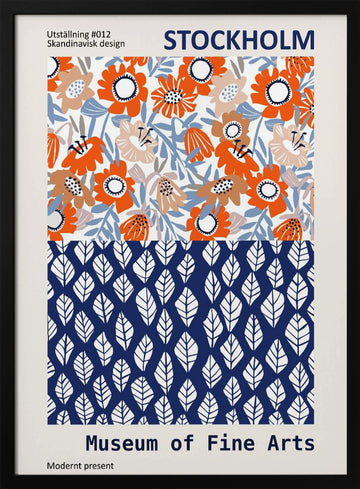 Museum of Fine Arts Stockholm | Poster - Black Metal Frame Interior