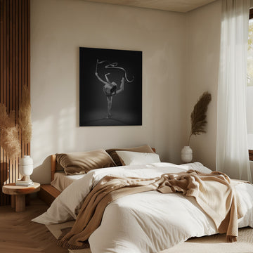 Rhythmic Gymnast Ribbon Pose | Canvas - Room Interior 2