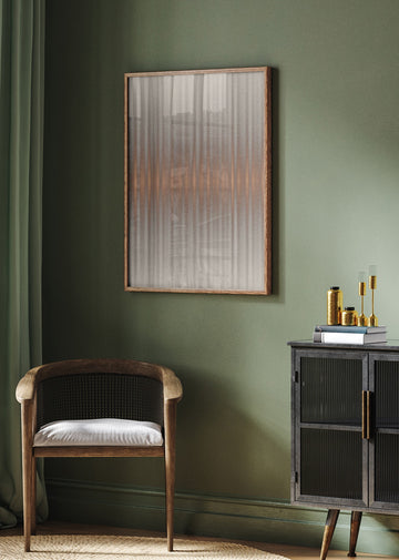 Shimmering Copper Lines | Poster - Room Interior 2