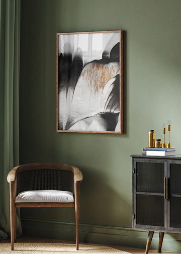 Fluid Gold Contrast | Poster - Room Interior 2