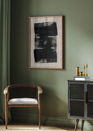 Abstract Brush Strokes 180Y | Poster - Room Interior 2