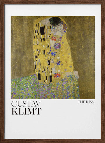The Kiss (1907–1908) Poster | Poster - Walnut Frame Interior