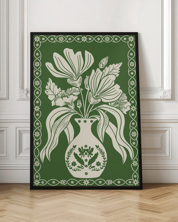 Elegant Floral Vase | Poster - Room Interior 1