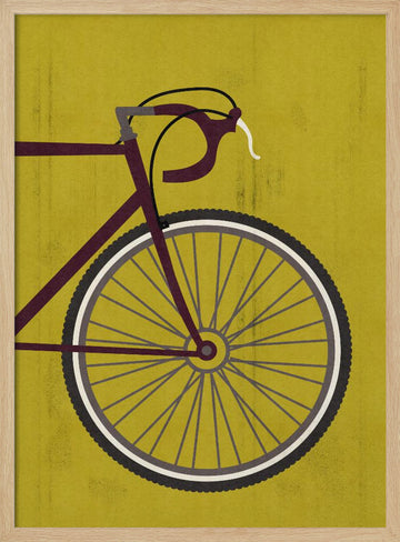 Classic Bicycle Style | Poster - Wood Frame Interior