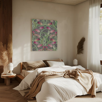 Art Nouveau Floral Pattern | Canvas - Room Interior 2