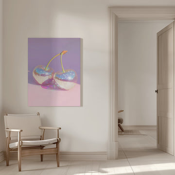 Sparkling Disco Cherries | Canvas - Room Interior 1