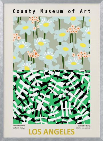 California Pattern Play | Poster - Silver Frame Interior